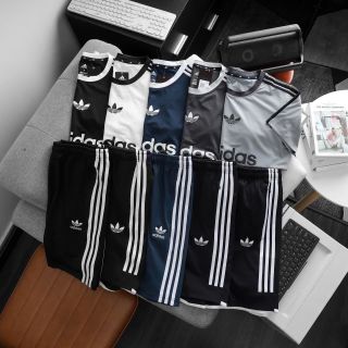 Set das thun poly 2 da trơn láng, co giãn 4c, 3 túi khoá kéo Size : m l xl 2xl /2222/ 8set 5 màu / ri 40 set