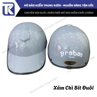 Nón bảo hiểm, Nón kết gù Brabas khoét đuôi, bít đuôi thời trang cao cấp,dành cho nam và nữ chống ố vàng, đặt chuẩn ATGT