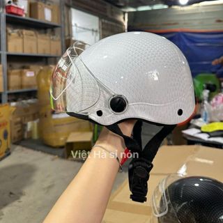 Nón bảo hiểm nhúng carbon kính, Mũ bảo hiểm cao cấp xịn 2K phủ nano phù hợp cả nam nữ