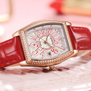 Đồng hồ đeo tay Starking - BL1056ML51 thời trang - Dây da thật, đính hạt mặt - Chính hãng