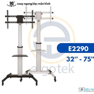 Khung treo tivi di động E2290 - xoay ngang/ dọc (Thương hiệu: Ergotek | 37''-86''| 82x30x23cm | 17kg )