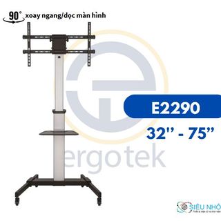 Khung treo tivi di động E2290 - xoay ngang/ dọc (Thương hiệu: Ergotek | 37''-86''| 82x30x23cm | 17kg )