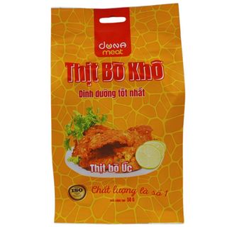 KHÔ BÒ DONA MEAT - BÒ MIẾNG ĐÓNG GÓI 500g