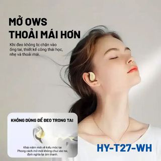 Tai Nghe Bluetooth Hyundai Trắng - HY-T27-WH