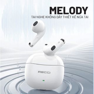 Tai Nghe Nhét Tai Bluetooth Recci REP-W81 Chất Lượng Âm Thanh Hi-Fi