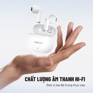 Tai Nghe Nhét Tai Bluetooth Recci REP-W81 Chất Lượng Âm Thanh Hi-Fi