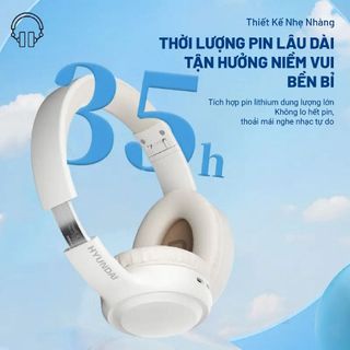 Tai Nghe Bluetooth Hyundai Trắng - HY-H05-WH