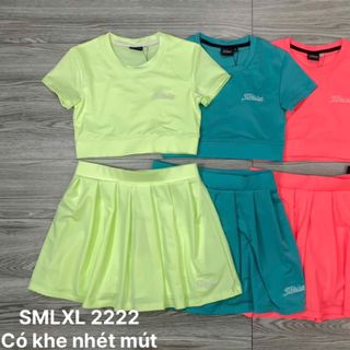 Set váy croptop 2 lớp Size s m l xl Ri 2222 Tách nửa ri được