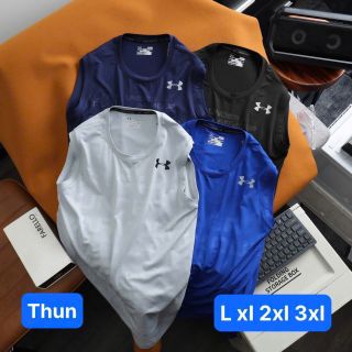 Tổng Tank top thun poly/ lỗ kim 4c trơn láng, co giãn 4 chiều thoải mái  Size : m l xl 2xl /2222/8c  30 màu