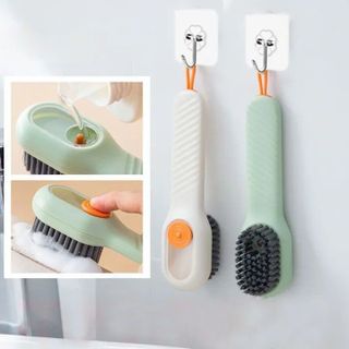 BÀN CHẢI VỆ SINH GIÀY ĐA NĂNG CÓ NGĂN ĐỰNG XÀ PHÒNG