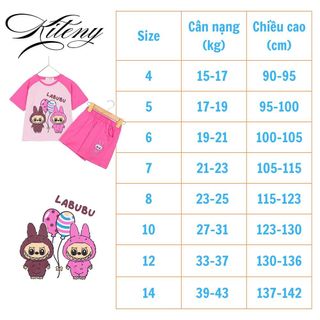 Bộ ngắn tay Bé gái, Bộ cộc tay cotton cho bé 15 - 43kg, khô thoáng và thấm hút tốt