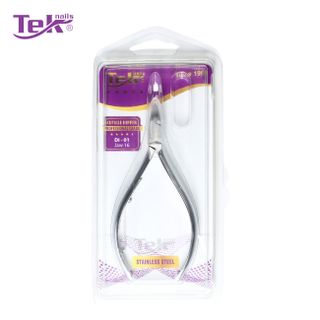 Kềm Cắt Da Inox, Xi Xám - Đầu Vuông, Ốc Ngược, 1 Lưỡi Gà - TekNails DI-01 Chuyên Nghiệp Cao Cấp