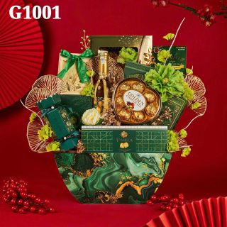 Giỏ Quà Tết Sang Trọng Màu Xanh Lá Mới Nhất 2025