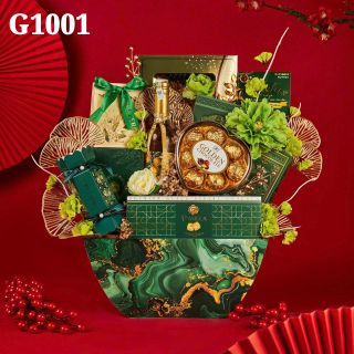 Giỏ Quà Tết Sang Trọng Màu Xanh Lá Mới Nhất 2025