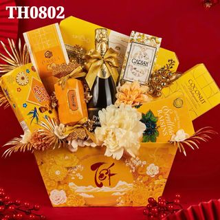 Giỏ Quà Tết 2025 Màu Vàng Mang Lại Tài Lộc