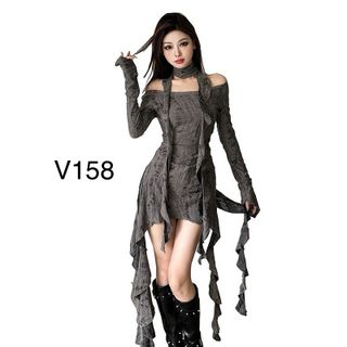 đầm rơi cá tính.