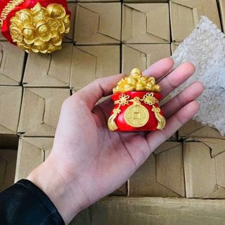 Hũ đựng muối gạo tài lộc đầu năm hũ đựng muối trang trí ban thờ,bàn làm việc cầu lộc đầu năm