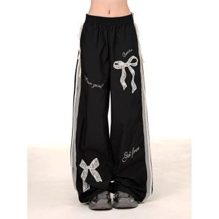 set áo suit dài tay cotton quần xuông nơ phong cách cá tính
