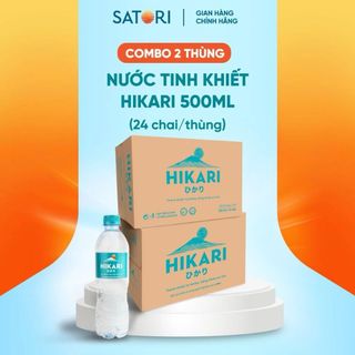 Thùng nước tinh khiết Hikari 24 chai (500ml/chai)