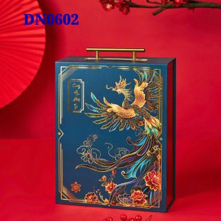Set Quà Tết Họa Tiết Bắt Mắt Màu Xanh Dương