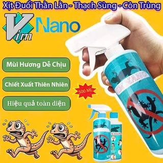 Chai Xịt Thằn Lằn, Thạch Sùng Vim Nano 500ml Mùi Hương Dễ Chịu Xuất Xứ Thảo Mộc - Xua Đuổi Muỗi, Gián, Thạch Sùng