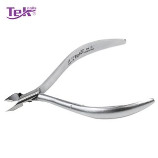 Kềm Cắt Da Inox, Xi Xám - Đầu Tròn, Ốc Ngược, 1 Lưỡi Gà - TekNails IR-01 Chuyên Nghiệp Cao Cấp