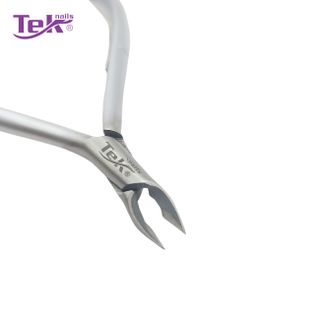 Kềm Cắt Da Inox, Xi Xám - Đầu Tròn, Ốc Ngược, 1 Lưỡi Gà - TekNails IR-01 Chuyên Nghiệp Cao Cấp