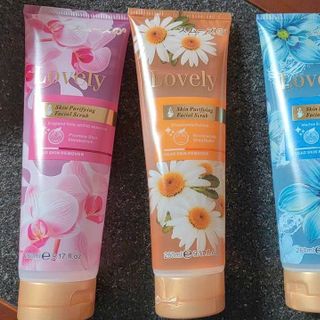 Tẩy da chết body Lovely Skin Purifying Facial Scrub dưỡng da trắng da hương hoa tự nhiên 260ml