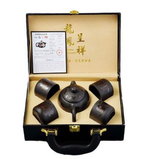 Ấn pha trà đổi màu rồng phượng cao cấp
