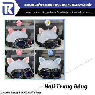 Nón bảo hiểm trẻ em Hali Trơn [KHÔNG KÈM PHỤ KIỆN] đạt chuẩn kiểm định , mũ bảo hiểm trẻ em cao cấp chính hãng HTP