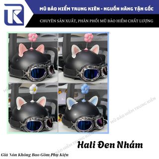 Nón bảo hiểm trẻ em Hali Trơn [KHÔNG KÈM PHỤ KIỆN] đạt chuẩn kiểm định , mũ bảo hiểm trẻ em cao cấp chính hãng HTP