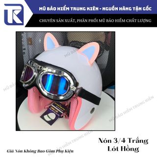 Mũ bảo hiểm 3/4 SRT trùm đầu [KHÔNG KÈM PHỤ KIỆN] Nhiều màu sắc, nón bảo hiểm 3/4 đi phượt cho nam và nữ