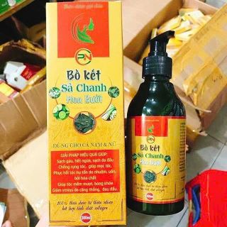 Dầu Gội Bồ Kết Sả Chanh Hoa Bưởi trị gàu,chống rụng tóc. kích thích tóc mọc -300ml