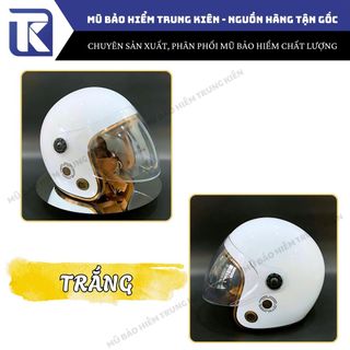 Nón bảo hiểm 3/4 SRT gắn kính , mũ bảo hiểm 3/4 kính dài nhựa ABS nguyên sinh cao cấp giữ ấm đi phượt cho nam và nữ