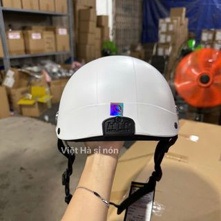 Mũ bảo hiểm Gắn Kính chống bụi, nón bảo hiểm sơn nửa đầu Gắn Kính Mica cao cấp đa dạng màu sắc