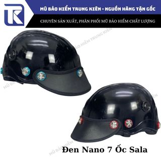 Nón bảo hiểm gắn ốc 7 Salaya loại 2 chính hãng, mũ bảo hiểm nửa đầu ốc Salaya phủ bóng nano và nhám phù hợp cho nam và nữ