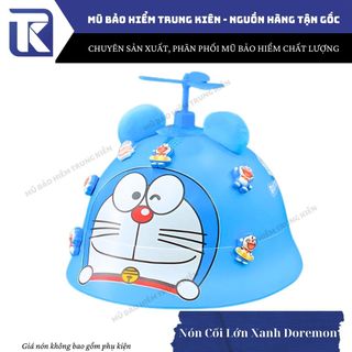 Nón bảo hiểm cho người lớn vành tròn Spider Man, Gấu dâu, Doremon - Nón chính hãng Long Thanh, đạt chuẩn ATGT