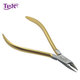 Kềm Cắt Da Khóe Inox, Mạ Vàng - Không Lưỡi Gà - TekNails DK-020V Chuyên Nghiệp Cao Cấp
