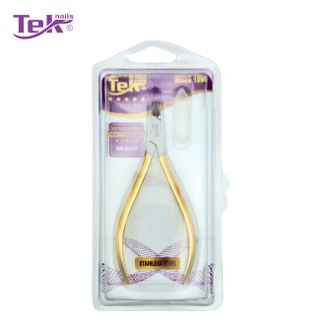 Kềm Cắt Da Khóe Inox, Mạ Vàng - Không Lưỡi Gà - TekNails DK-020V Chuyên Nghiệp Cao Cấp