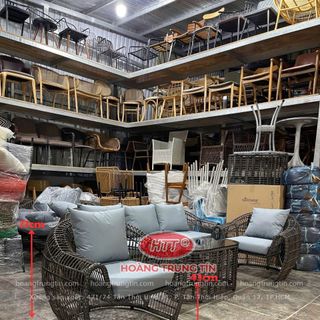Sofa nhựa giả mây thiết kế cao cấp giá rẻ tại xưởng sản xuất