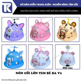 Nón bảo hiểm vành tròn Labubu, Capybara, BabyThree,Loopy, Kurromi, Melody, IronMan, BatMan CÓ MÚT XỐP an toàn size người lớn bảo hành 12 tháng chính hãng Lota