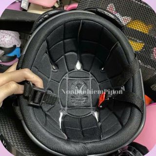 Mũ bảo hiểm nửa đầu hali gấu nâu kèm Kính Phi Công và Tai Gấu dễ thương, Nón bảo hiểm sơn in tem gấu nâu chống trầy