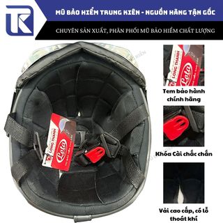 Nón bảo hiểm nửa đầu kính phi công HTP Tem Trùm Cao Cấp , Nón bảo hiểm kính phi công chính hãng HTP bảo hành 1 năm
