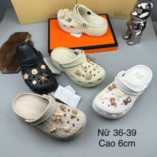Dép cros nữ cao 6 phân