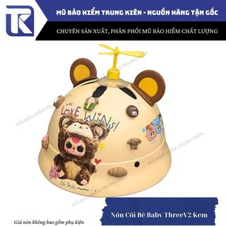 Nón bảo hiểm vành tròn Labubu, Capybara, BabyThree,Loopy, Kurromi, Melody, IronMan, BatMan CÓ MÚT XỐP an toàn size người lớn bảo hành 12 tháng chính hãng Lota