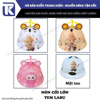 Nón bảo hiểm vành tròn Labubu, Capybara, BabyThree,Loopy, Kurromi, Melody, IronMan, BatMan CÓ MÚT XỐP an toàn size người lớn bảo hành 12 tháng chính hãng Lota