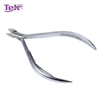 Kềm Cắt Da Inox, Xi xám - Đầu Bán Nguyệt, Ốc Ngược - TekNails IHR-01 Chuyên Nghiệp Cao Cấp