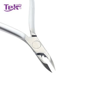 Kềm Cắt Da Inox, Xi xám - Đầu Bán Nguyệt, Ốc Ngược - TekNails IHR-01 Chuyên Nghiệp Cao Cấp