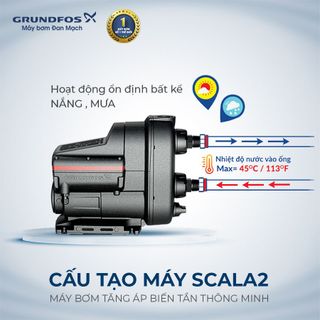 Máy bơm tăng áp biến tần thông mình Grundfos SCALA2