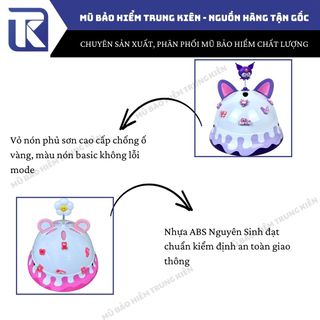 Nón bảo hiểm vành tròn loang màu người lớn